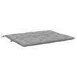 Pemberly Row Polyester Oxford fabric Garden Bench Cushion in Gray (Set of 2)