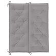 Pemberly Row Polyester Oxford fabric Garden Bench Cushion in Gray (Set of 2)