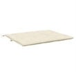 Pemberly Row Contemporary Garden Bench Cushion in Cream White (Set of 2)