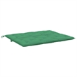 Pemberly Row Polyester Oxford fabric Garden Bench Cushion in Green (Set of 2)