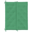 Pemberly Row Polyester Oxford fabric Garden Bench Cushion in Green (Set of 2)
