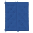 Pemberly Row Polyester Oxford fabric Garden Bench Cushion in Blue (Set of 2)