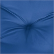 Pemberly Row Polyester Oxford fabric Garden Bench Cushion in Blue (Set of 2)