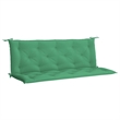 Pemberly Row Polyester Oxford fabric Garden Bench Cushion in Green (Set of 2)