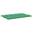 Pemberly Row Polyester Oxford fabric Garden Bench Cushion in Green (Set of 2)