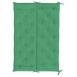 Pemberly Row Polyester Oxford fabric Garden Bench Cushion in Green (Set of 2)