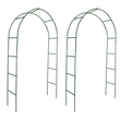 Pemberly Row 2 Pieces Dark Iron Durable Garden Arch in Green