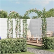 Pemberly Row 2 Pieces Dark Iron Durable Garden Arch in Green