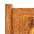Pemberly Row Rectangular Large Acacia Wood Raised Bed in Warm Rustic