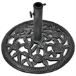 Pemberly Row Standard Cast Iron Umbrella Stand in Black/Green