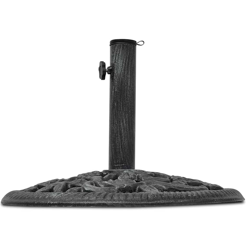 Pemberly Row Standard Cast Iron Umbrella Stand in Black/Green