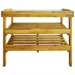 Pemberly Row Solid Acacia Wood With Zinc Liner Potting Bench in Natural