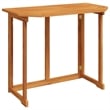 Pemberly Row Medium Foldable Solid Acacia Wood Balcony Table in Brown