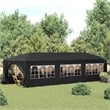 Pemberly Row Large Polyethylene and Steel Party Tent in Anthracite