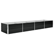 Pemberly Row Large Durable Galvanized Steel Raised Bed in Anthracite