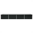 Pemberly Row Large Durable Galvanized Steel Raised Bed in Anthracite