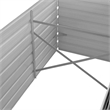 Pemberly Row Large Durable Galvanized Steel Raised Bed in Anthracite