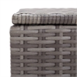 Pemberly Row Contemporary Rectangle Wicker Storage Chest in Gray