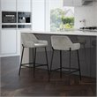 Pemberly Row Modern Velvet and Metal 26