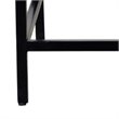 Pemberly Row Industrial Wood & Wrought Iron Accent Table Natural Burnt & Black