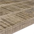 Pemberly Row Rustic Modern 2-Tier Solid Wood Console Table in Reclaimed Gray