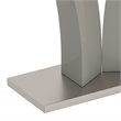 Pemberly Row Modern Faux Marble/Stainless Steel Console Table in Gray