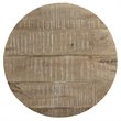 Pemberly Row Rustic Modern Solid Wood Round Accent Table Distressed Natural