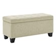 Pemberly Row Modern Fabric Upholstered Rectangular Storage Ottoman Bench Beige