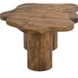 Pemberly Row Mid-Century Modern Solid Wood Small Coffee Table Walnut