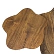 Pemberly Row Mid-Century Modern Solid Wood Small Coffee Table Walnut