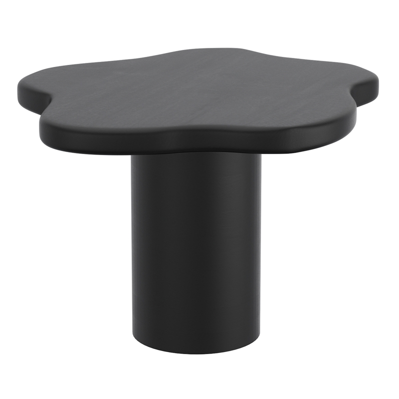 Pemberly Row Contemporary 2pc Coffee Table Set in Black Finish