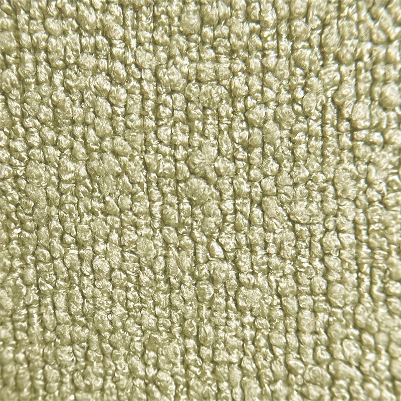 Pemberly Row Modern Fabric Round Storage Ottoman Green Natural