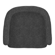 Pemberly Row Contemporary Boucle Fabric Dining Chair Set of 2 Charcoal Black