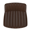 Pemberly Row Faux Leather Adjustable AirLift Stool Set of 2 Brown & Black