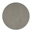Pemberly Row Contemporary Boucle Fabric Round Ottoman in Gray