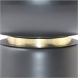 Pemberly Row Modern Marble Metal Accent Table Black White Gold