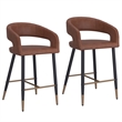 Pemberly Row Faux Leather Metal 26