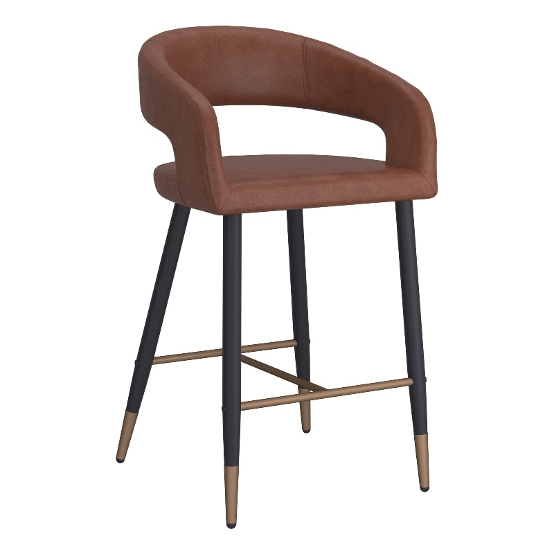 Pemberly Row Faux Leather Metal 26