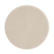 Pemberly Row Contemporary Boucle Fabric Round Ottoman in Cream