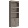 Pemberly Row Contemporary 2-Piece Engineered Wood Office Set in Gray