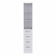 Pemberly Row 2-Piece Engineered Wood Bathroom Cabinet Set in White