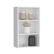 Pemberly Row Contemporary Wall Cabinet with 3 Shelves in White