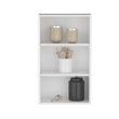 Pemberly Row Contemporary Wall Cabinet with 3 Shelves in White