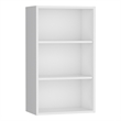 Pemberly Row Contemporary Wall Cabinet with 3 Shelves in White