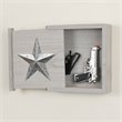 Pemberly Row Contemporary Wood Wall Hanging Cabinet in Distressed Gray