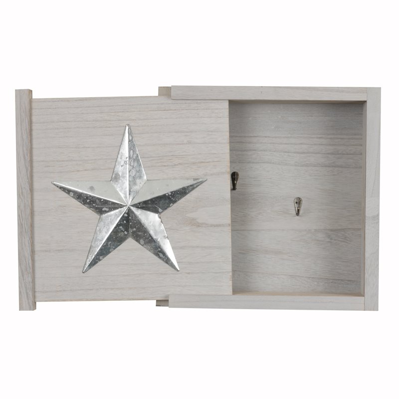 Pemberly Row Contemporary Wood Wall Hanging Cabinet in Distressed Gray