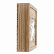 Pemberly Row Wood Wall Hanging Cabinet in Distressed Natural