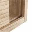 Pemberly Row Wood Wall Hanging Cabinet in Distressed Natural