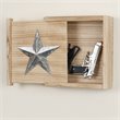 Pemberly Row Wood Wall Hanging Cabinet in Distressed Natural