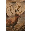 Pemberly Row Traditional Microfiber Deer Valley Sofa in Brown